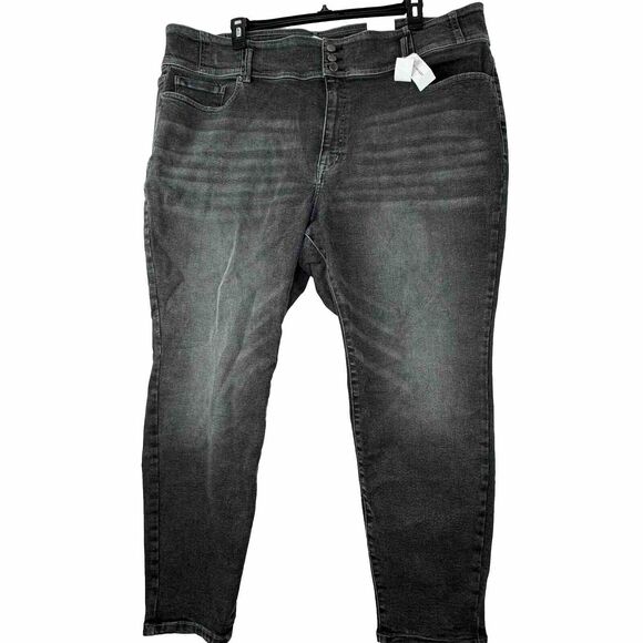 NEW‎ Lane Bryant Ultra High Rise Stretch Jegging Jeans Flex Magic Plus 28 Black - Picture 1 of 14